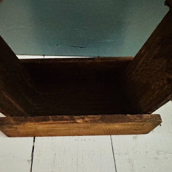 Vintage Wooden Church Display House Christmas Church Farmhouse Decor Handmade - Picture 8 of 9